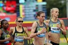 Laura Weightman and Hannah England in the 1500 metres, 2012 Samsung Diamond League, Birmingham.